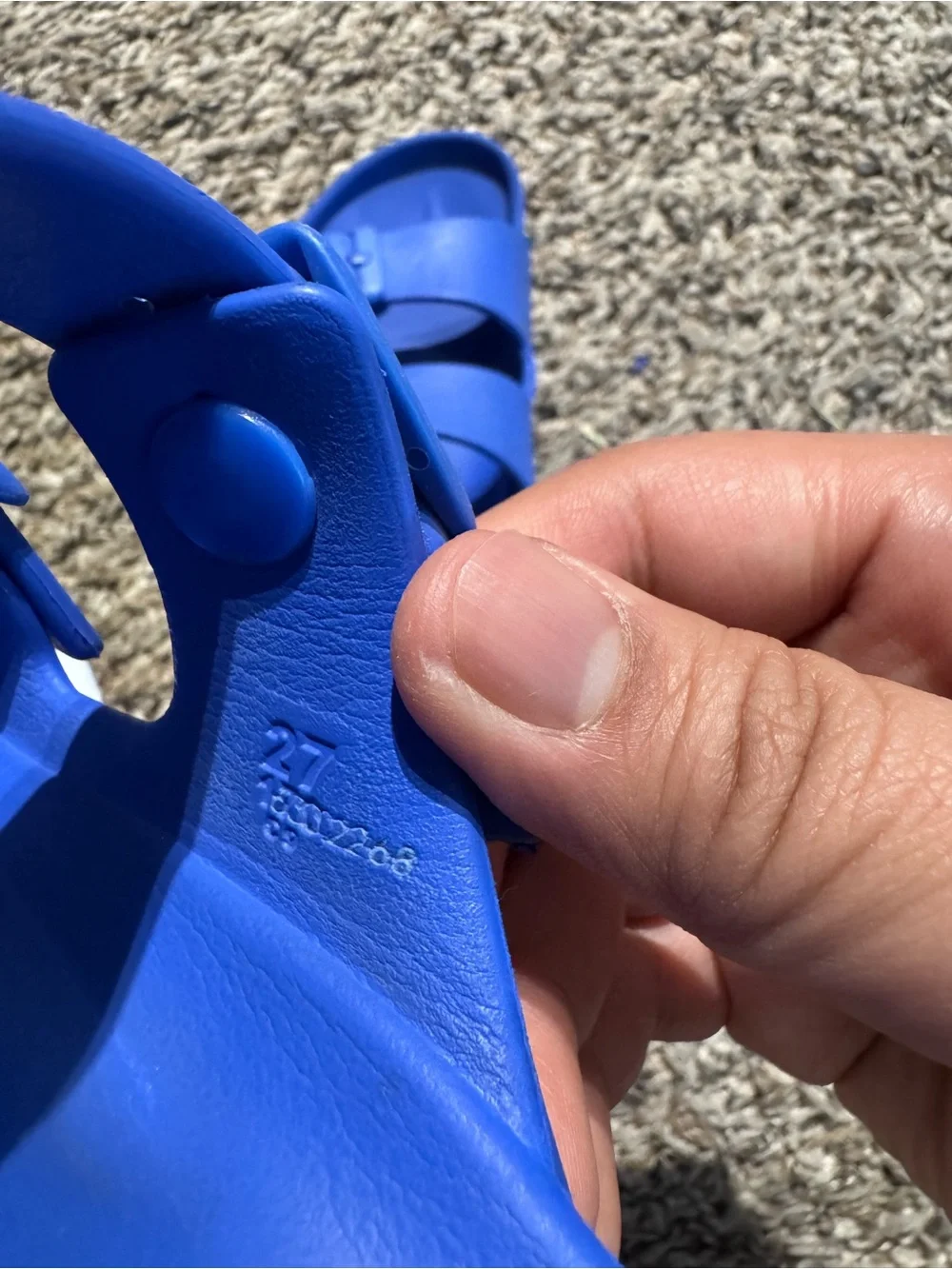 Birkenstock Kids Royal Blue Two-Buckle Slides